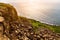 Beautiful coastline landscape from a high cliff in Chimei, Penghu, Taiwan