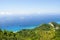 Beautiful coastline at Lefkada island in Greece. Top view, general plan