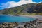 Beautiful coastline at Owhiro Bay in Wellington, North Island, New Zealand