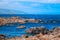 Beautiful coastline at Owhiro Bay in Wellington, North Island, New Zealand