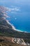 Beautiful coastline view from Table Mountain