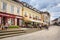 Beautiful cobbled street in the historical centre of town of Melk. Lower Austria.