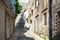 Beautiful cobblestone street. Montenegro, town of Risan, Gabela