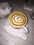 Beautiful coffee swirl