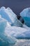 Beautiful cold dramatic sunset landscape picture of icelandic glacier lagoon bay. Iceland, Jokulsarlon lagoon