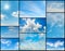 Beautiful collection of clouds in the blue sky.