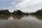 Beautiful Colombian palomino river view with sierra nevada mountains at background