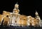 Beautiful Colonial Cathedral in Peru at night