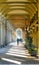 Beautiful colonnade near Turin train station, Italy