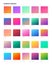 Beautiful color gradient collection. Gradients template for your design. Trendy modern soft gradients