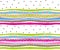 Beautiful colored seamless pattern with ribbons, hearts, stripes