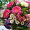 Beautiful colorful bouquet with gerberas