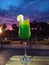 a beautiful colorful cocktail enjoyed with the evening view at a hotel in sumba