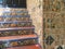 Beautiful and colorful decorative tiles on the staircase and wall
