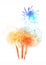 beautiful colorful firework isolated display for celebration hap