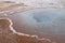 Beautiful and colorful geothermal geysir, Iceland.