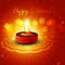 Beautiful colorful happy diwali diya bright colorf