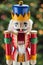 Beautiful and colorful holiday nutcracker ornament decoration