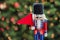 Beautiful and colorful holiday nutcracker ornament decoration