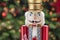 Beautiful and colorful holiday nutcracker ornament decoration