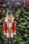 Beautiful and colorful holiday nutcracker ornament decoration