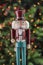 Beautiful and colorful holiday nutcracker ornament decoration