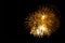 Beautiful colorful isolated firework display for celebration hap