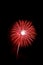 Beautiful colorful isolated firework display for celebration hap