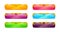 Beautiful colorful long horizontal buttons