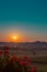 Beautiful colorful morning view of the village of Sankt Georgen im Attergau, idyllical austrian village in early morning, at