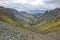 Beautiful and colorful mountain landscape in Landmannalaugar, Iceland. Nature and places for wonderful travels