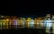 Beautiful and colorful port of Chania city - Crete, Greece - night shot