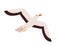 Beautiful colorful seagull flying up or take off with open beak vector flat illustration. Marine bird enjoying flight