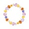 Beautiful and colorful spring flowers wreath