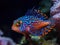 Beautiful and colorful tropical fish underwater  created with Generative AI