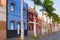 Beautiful colorful typical spanish colonial architecture, Puerto de la Cruz, Tenerife, Canary Islands