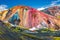 Beautiful colorful volcanic mountains Landmannalaugar in Iceland