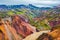 Beautiful colorful volcanic mountains Landmannalaugar in Iceland