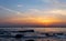 Beautiful colors from sunrise on Galata beach