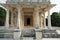 Beautiful columns architecture of ancient ruins of an Indian Jain Temple. Udaipur India - October 2020 WSX