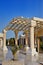 Beautiful columns. Entrance to the hotel. Egypt