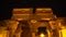 Beautiful columns temple of Kom Ombo Egypt at night illuminated with lighting desing uplight