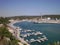 Beautiful Commercial And Sports Port Seen From The Top Of The City In Mahon On The Island Of Menorca. July 5, 2012. Mahon, Menorca