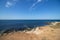 Beautiful composition of the wild coastal strip