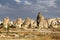 Beautiful cone rock in Cappadocia Turkey