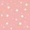 Beautiful coral pink background with stars.