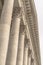 Beautiful Corinthian style stone columns of the Utah State Capitol Building
