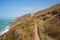 Beautiful Cornwall coast and tin mine England UK