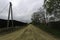 Beautiful country road in the summer. Asphalt or dirt road in the suburbs