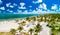 Beautiful Crandon Park beach in Key Biscayne in Miami